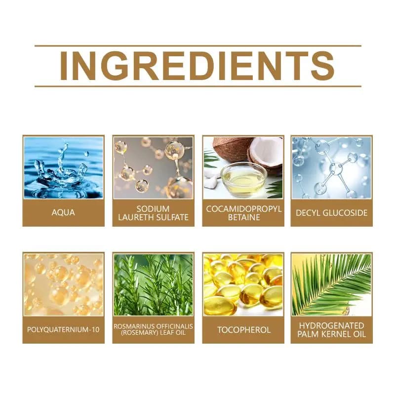 Shampoo fortifiant pour cheveux à base de plantes