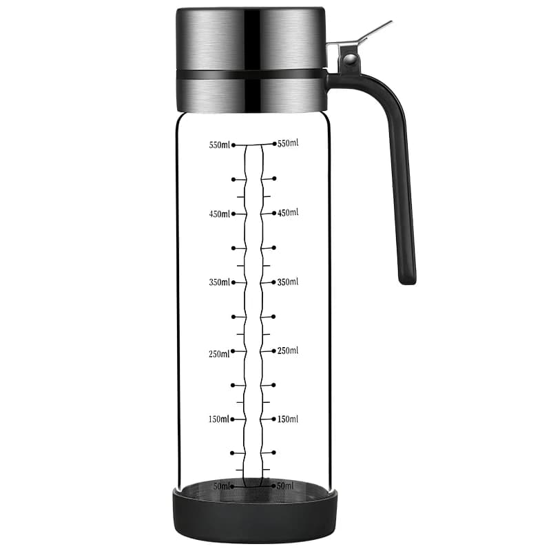 Bouteille d'huile en verre avec couvercle rabattable, pot d'huile étanche, sauce soja de cuisine précieuse, pots de vinaigre HI, ensemble d'outils d'assaisonnement, ménage