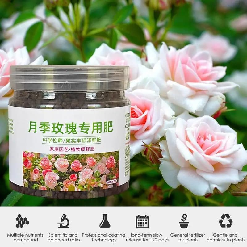 Rose Plant Food Navigateur de formule nutritionnelle, revêtement de technologie, fournitures professionnelles, 200g