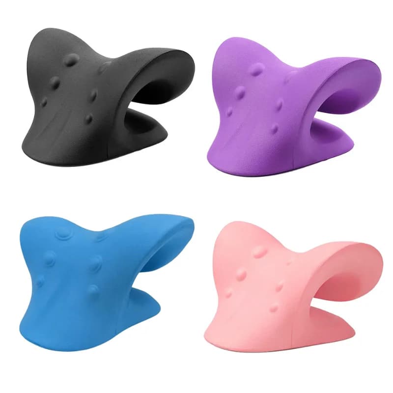 Colonne cervicale extensible cou épaule relaxant Relaxation musculaire cervicale épaule Massage oreiller colonne vertébrale Correction cou masseur