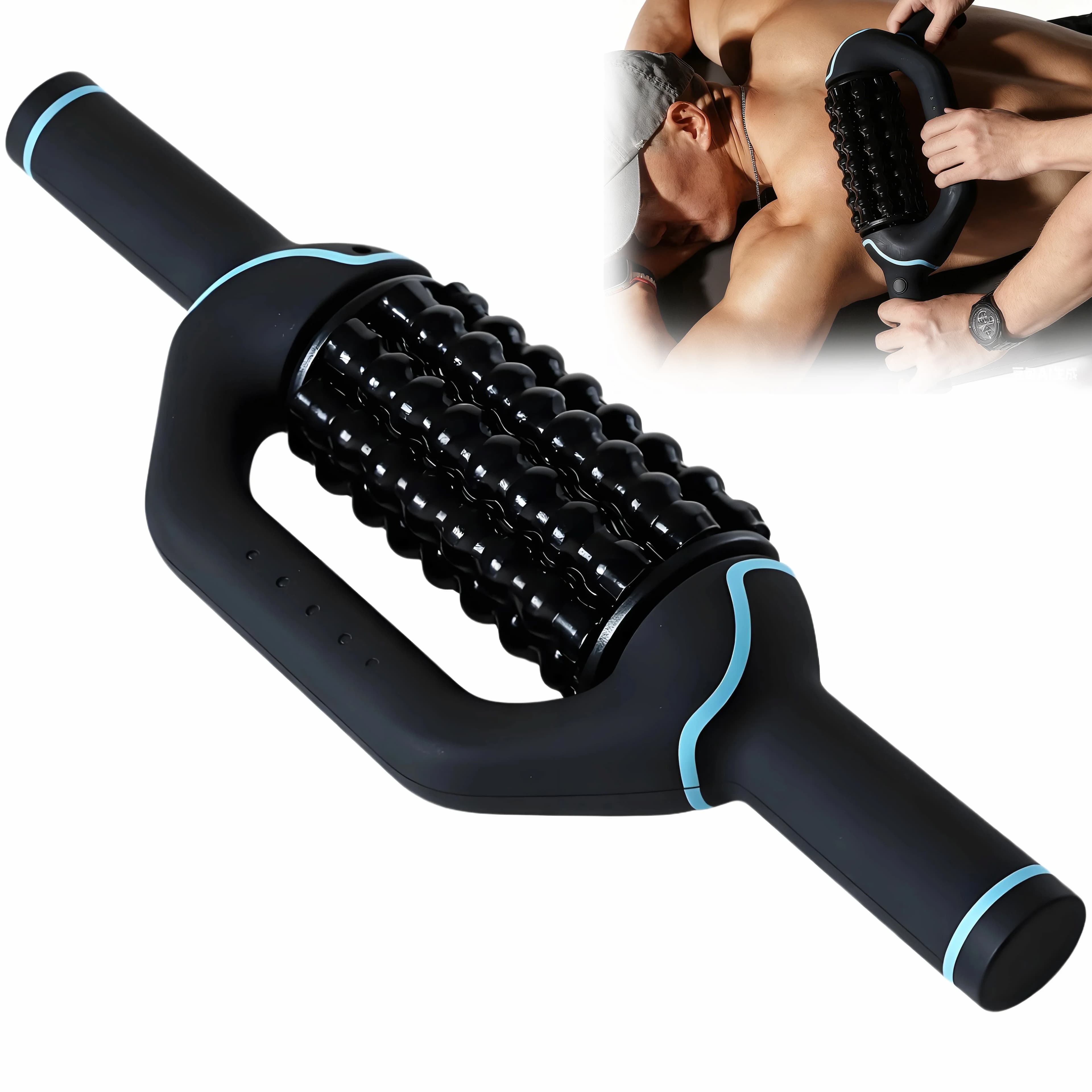 Masseur électrique d'impact de rouleau de Massage pour la Relaxation des tissus profonds et des muscles, Rechargeable pour soulager les maux de dos après l'exercice