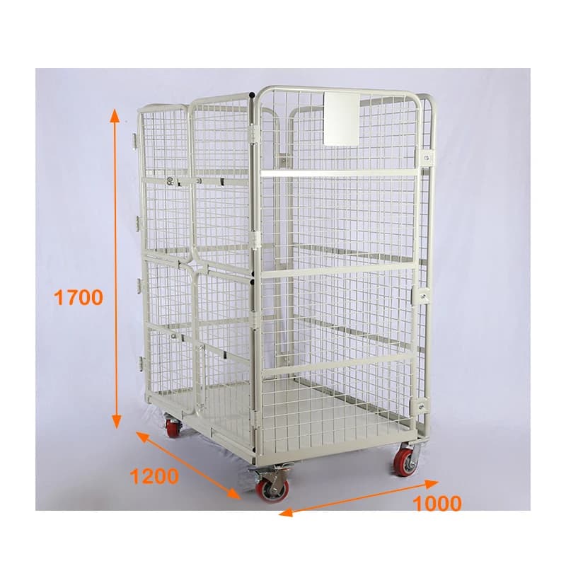 Support anidé pour chariot à roulettes