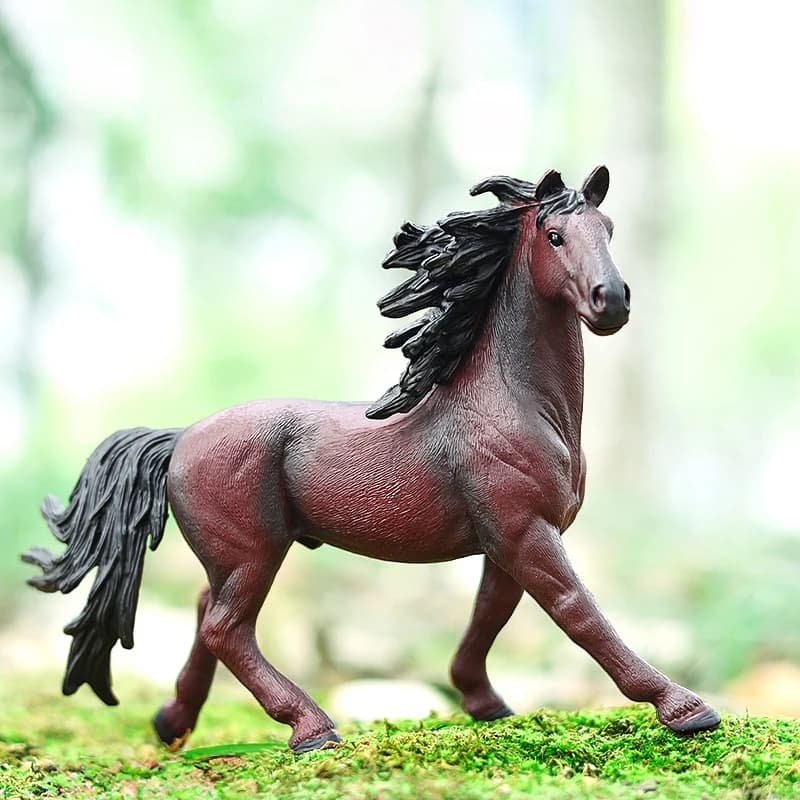 Jouet réaliste de figurine d'action de cheval sauvage-modèle d'animaux à collectionner pour les enfants cadeau parfait