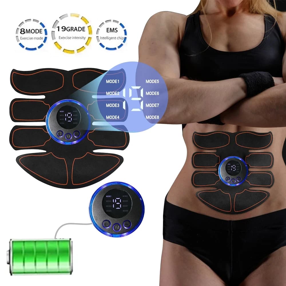 Stimulateur ABS EMS, Toner musculaire, Fitness, perte de poids, masseur, entraînement Abdominal, Patch amincissant