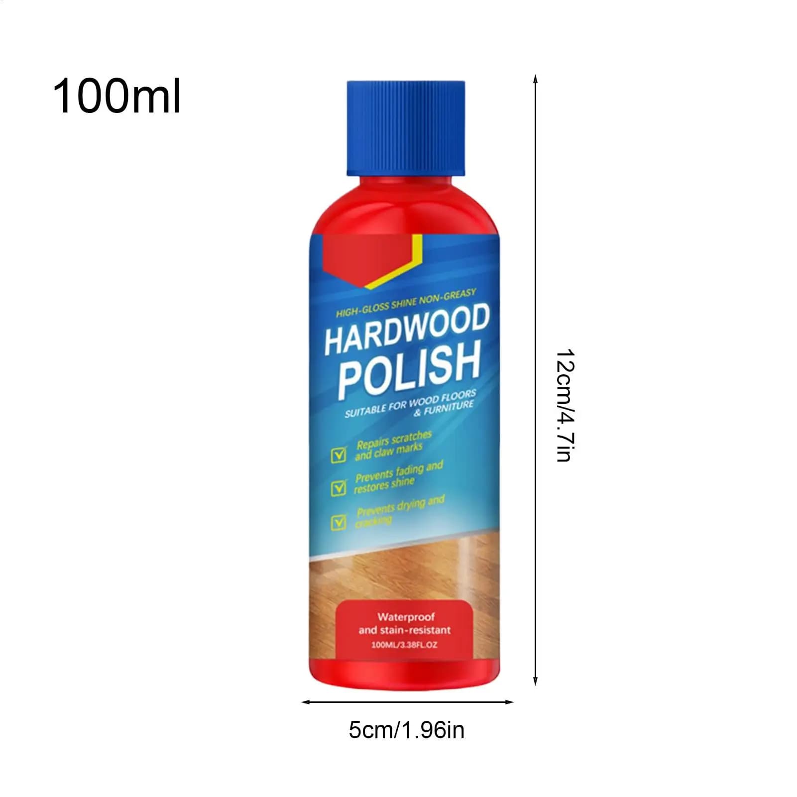 Rénovateur de parquet en bois dur, dégraissant imperméable, lustrant pour sols stratifiés, pour chambre, entrée, salon, appartement