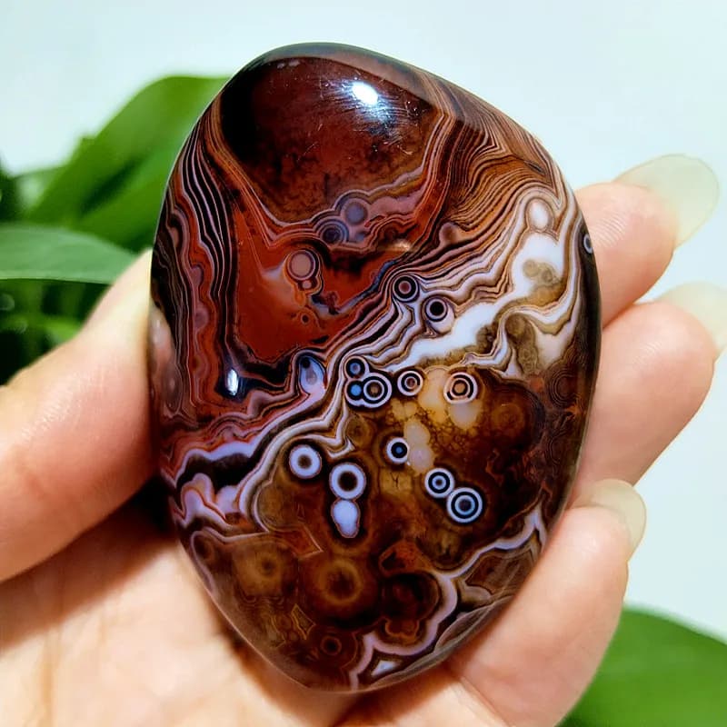 Pierres naturelles AAA, Agate Sardonyx, Pierres de Palm Herat, Cristaux de méditation et de guérison spirituelle pour la sorcellerie, Décoration intérieure