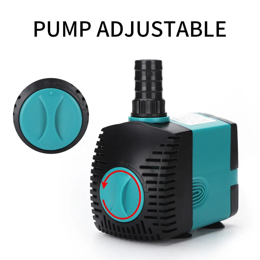Pompe de fontaine d'eau Submersible Ultra silencieuse 3-60W