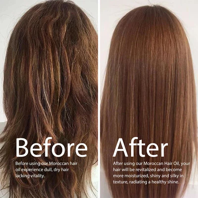 Huile capillaire marocaine MOIKA pour cheveux secs et abîmés, hommes et femmes, soin du cuir chevelu plus sain, soin doux et léger pour cheveux abîmés