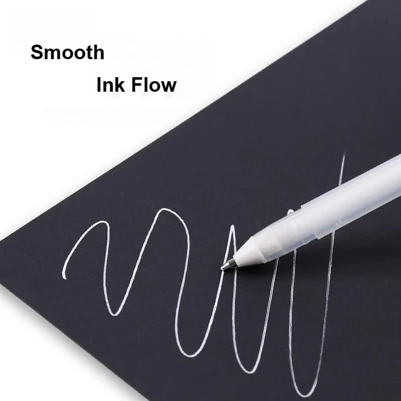 SAKURA Gelly Roll surligneur blanc argent or pour dessin de carte noire dessin à la main bande dessinée peinture conception dessiné à la main