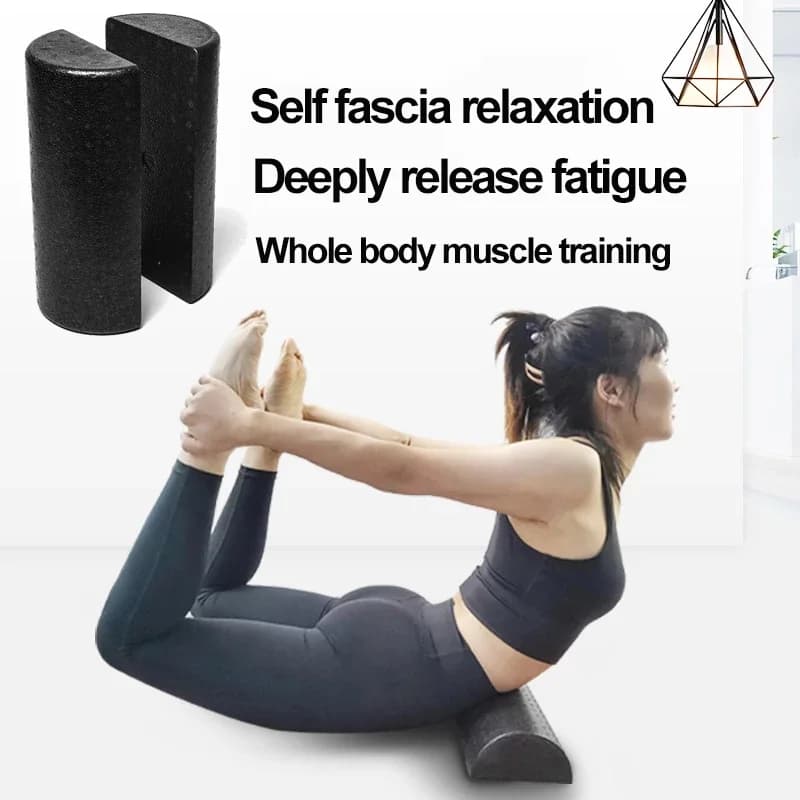 Rouleau demi-rond en mousse EPP, 30/45cm, blocs de Yoga, Pilates, Fitness, exercice, massage, point flottant