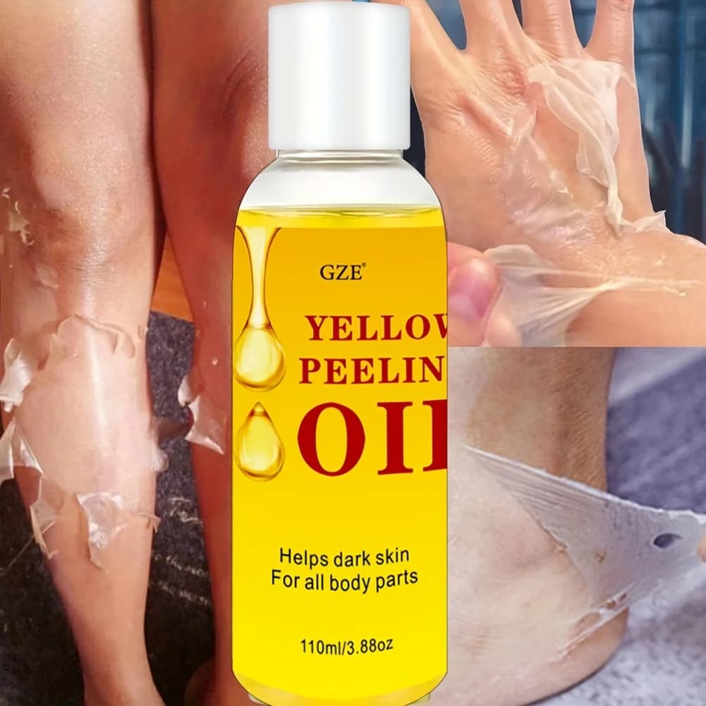 Huile jaune éclaircissante pour la peau