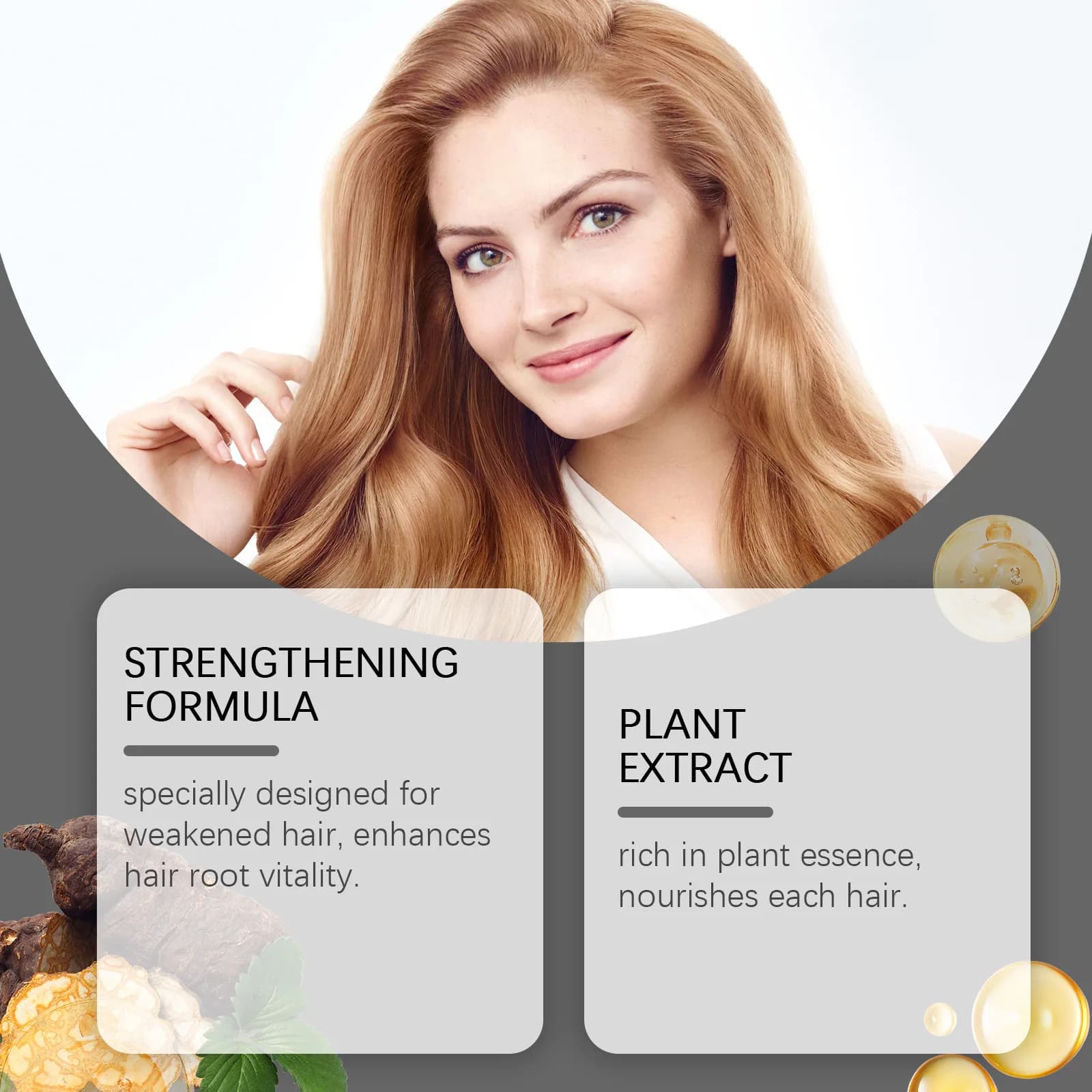 Essence de croissance des cheveux épaissir stimuler la croissance des cheveux nourrir hydrater le cuir chevelu prévenir la perte fendue crépue Essence de croissance des cheveux