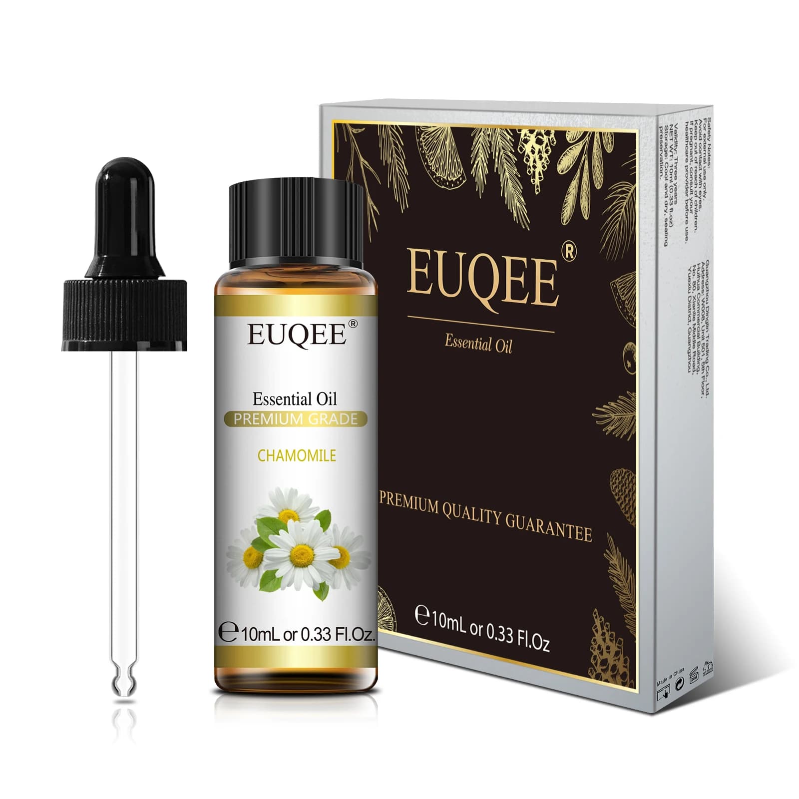 Huile Essentielle Parfumée EUQEE 10ml Série Florale Lavande Manuka Vanille Rose Ylang