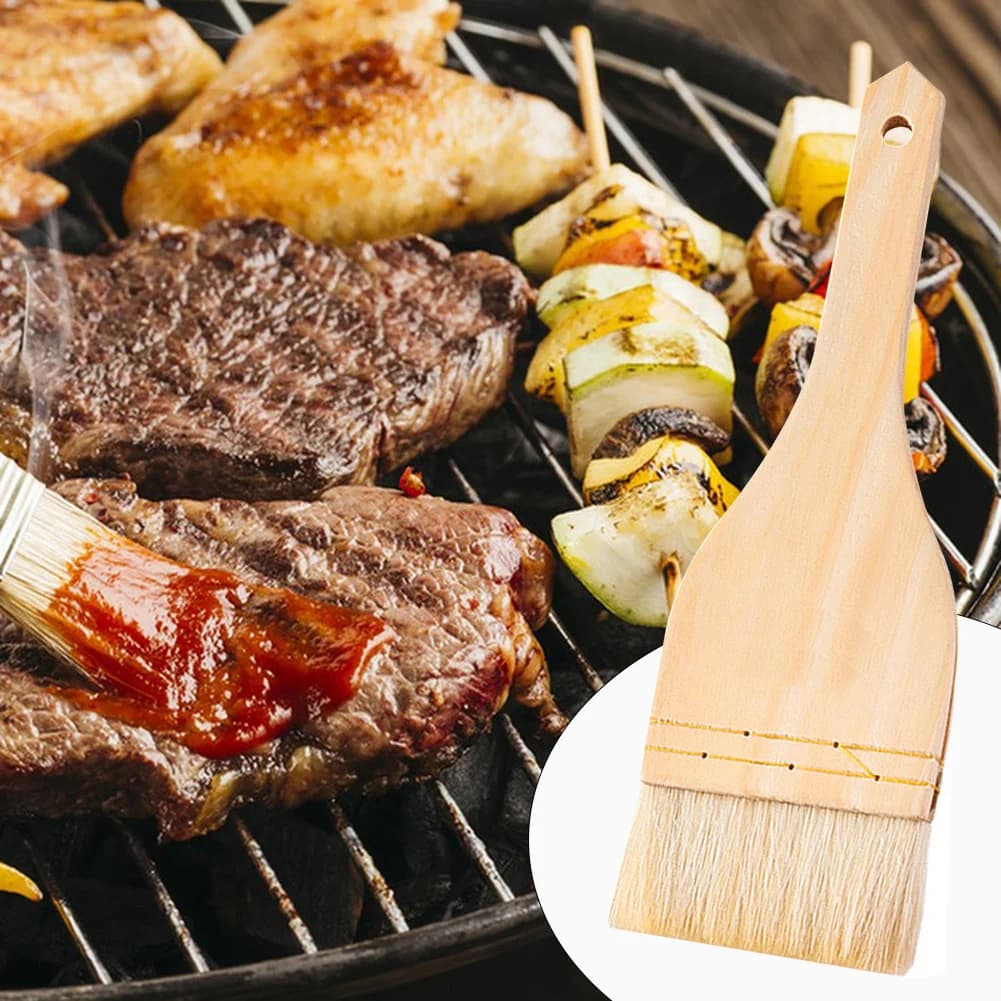 Brosses à huile de cuisine en bois