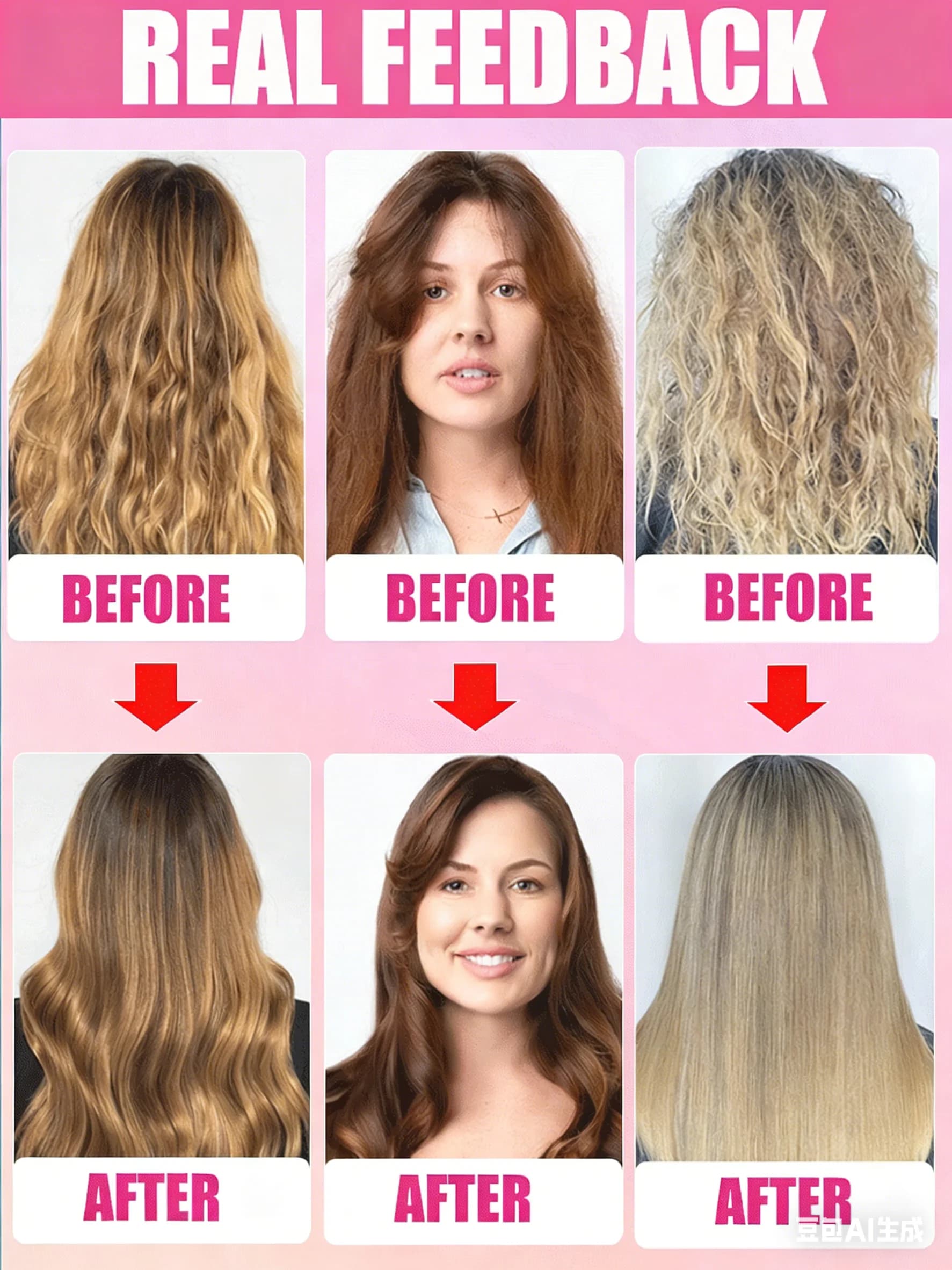 Traitement réparateur capillaire moléculaire original, répare en profondeur les cheveux secs, abîmés et crépus, soin capillaire hydratant rapide en 4 minutes