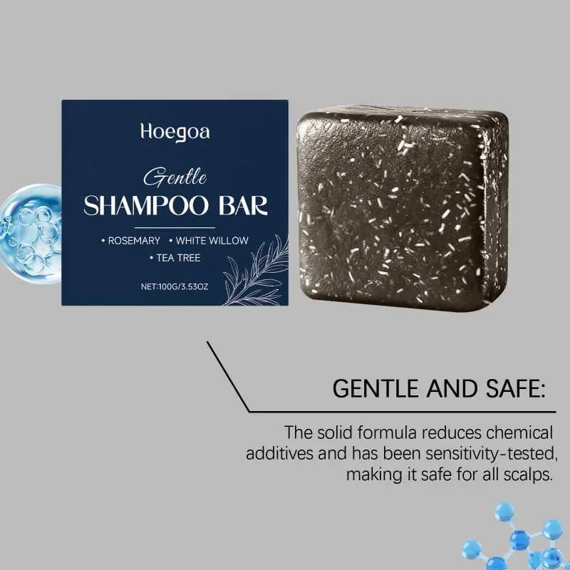 Shampooing Solide au Romarin pour Cheveux Gras – Contrôle du Volume, Nettoyage Doux, Équilibre du Sébum, Cheveux Doux et Volumineux, Soin du Cuir Chevelu