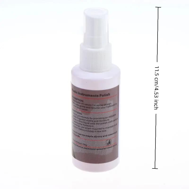 Huile de citron 60ml pour l'entretien de la touche de l'ukulélé et de la guitare, huile de nettoyage et de polissage pour guitare
