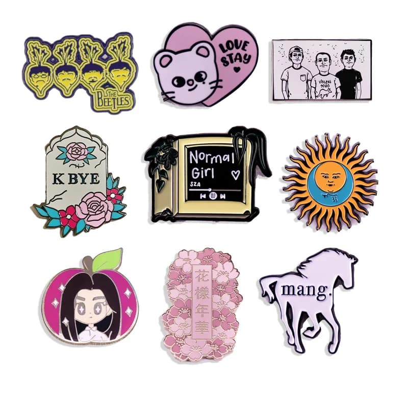 Broche de groupe Pop Rock rétro Punk, Badge de musique, sac à dos à la mode, Fan, amoureux de la musique, bijoux, accessoires pour vêtements, vente en gros