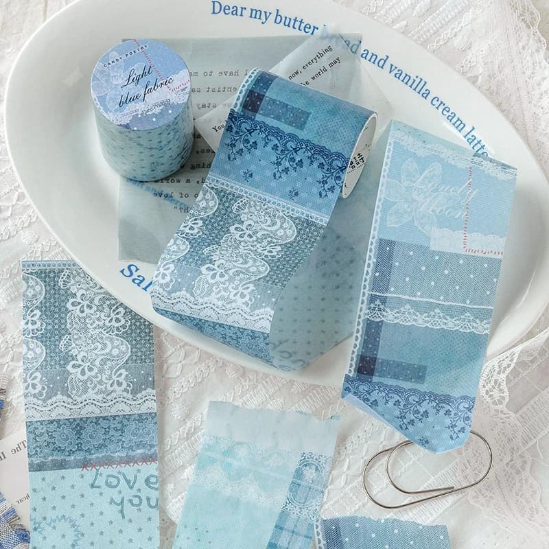 4 rouleaux de bandes washi imprimées en dentelle, pour emballage cadeau, décoration, scrapbooking, autocollants, collage, journalisation, artisanat, fournitures de bricolage faites à la main