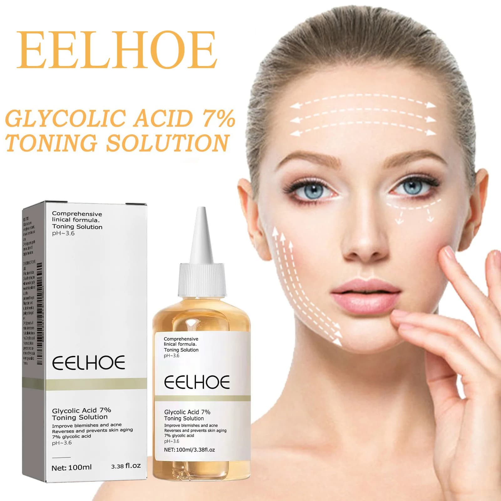 Solution tonifiante à l'acide glycolique 7%