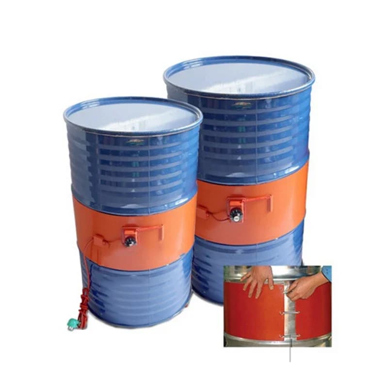 Ceinture chauffante électrique en caoutchouc de silicone, baril en métal, bouton de chauffage de baril précieux de gaz, contrôle de la température, 200L, bricolage