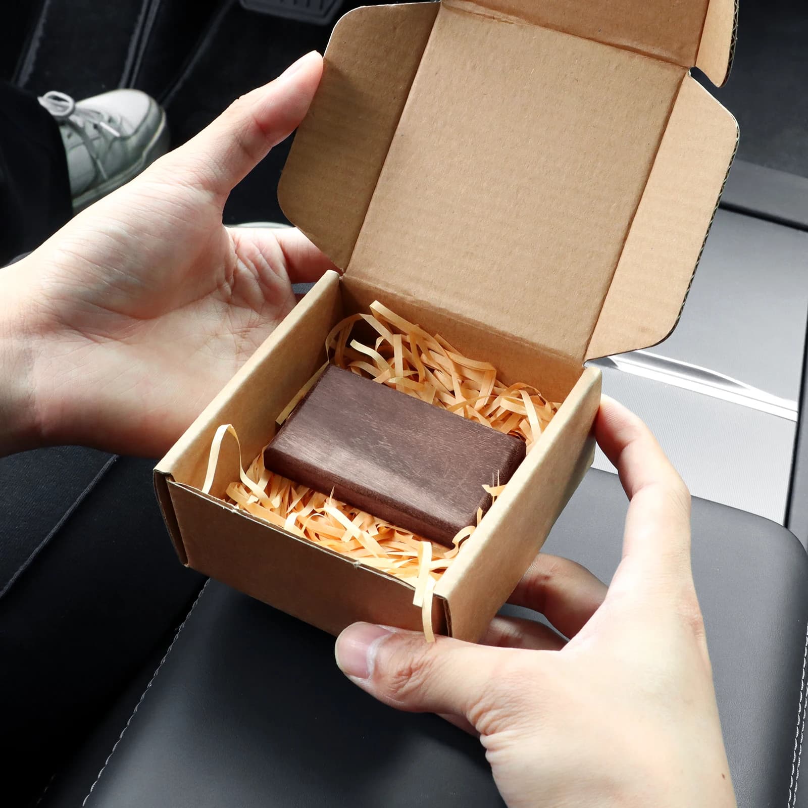 Désodorisant de voiture, petit diffuseur en bois, bloc de bois, recharge d'aromathérapie, odeur intérieure, éliminateur d'odeurs, accessoires cadeau