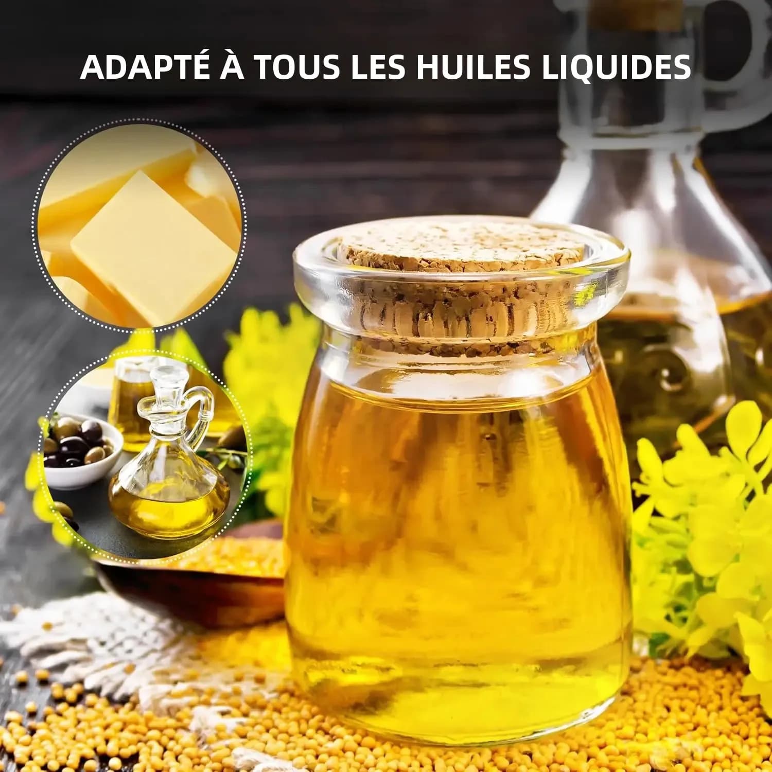 Poudre coagulante pour huile de cuisson à base de plantes naturelles