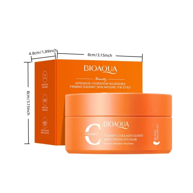 Masque pour les yeux hydratant au collagène et à la vitamine C