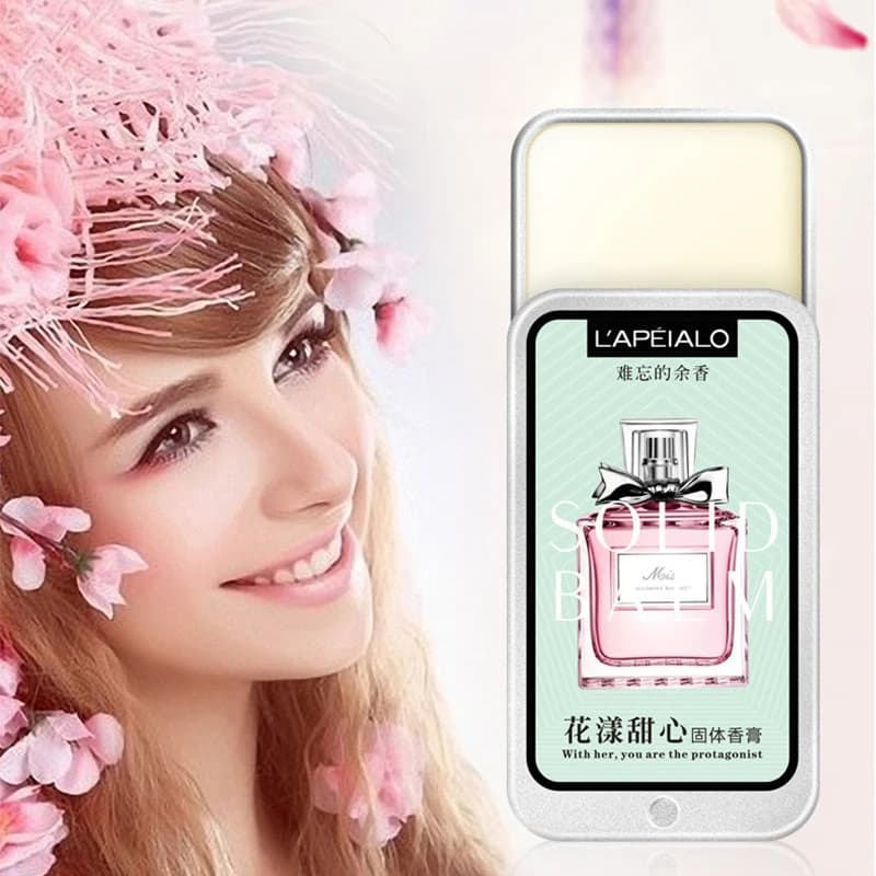 Femme corps phéromone parfum baume solide longue durée parfum léger parfum Portable solide parfum baume