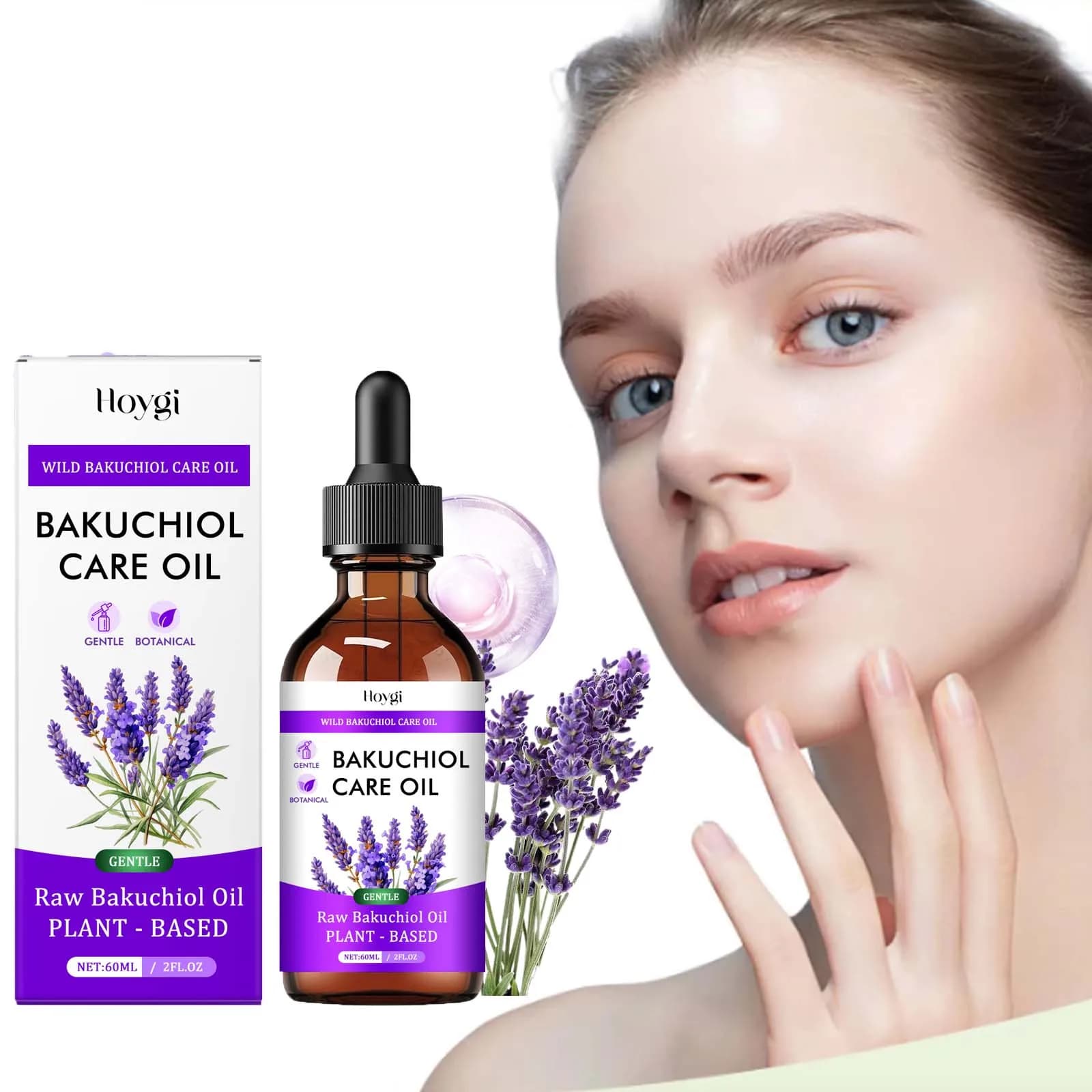 Bakuchiol huile essentielle relaxante estompe les ridules éclaircissant la peau lissant le visage corps soins de la peau nourrir pour les peaux sensibles