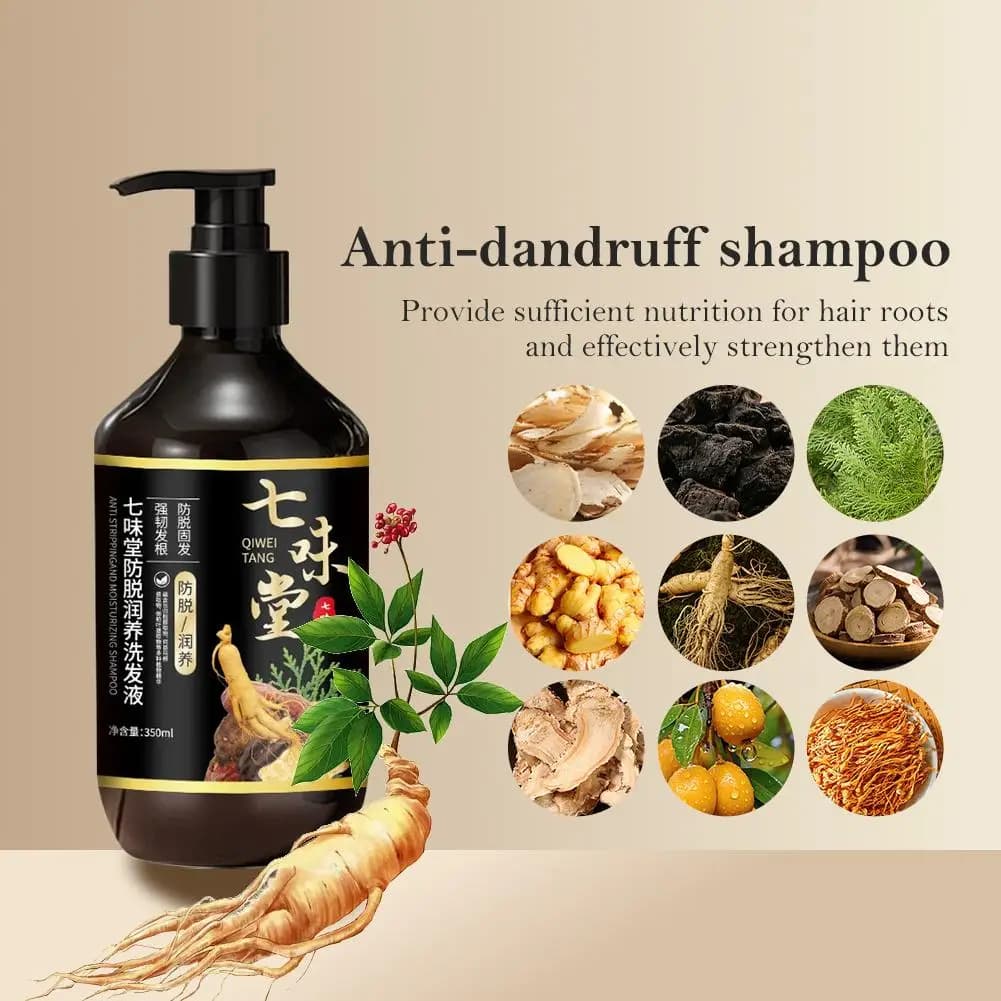 Shampoing au gingembre nourrissant, renforce les racines des cheveux, soulagement des démangeaisons, apaisant le cuir chevelu, hydrate, réparation des cheveux, shampoing Anti-frisottis