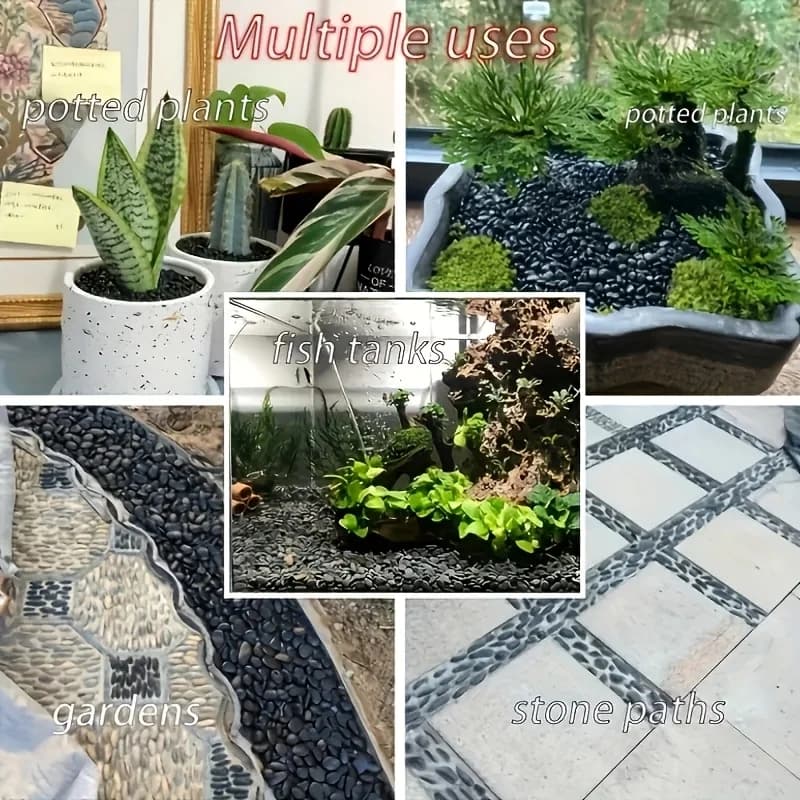 20 pierres de rivière naturelles, pierres lisses, tailles 1-3 cm, adaptées à l'art, à la décoration d'aquarium, aux travaux manuels, à l'aquarium et à la peinture sur roche