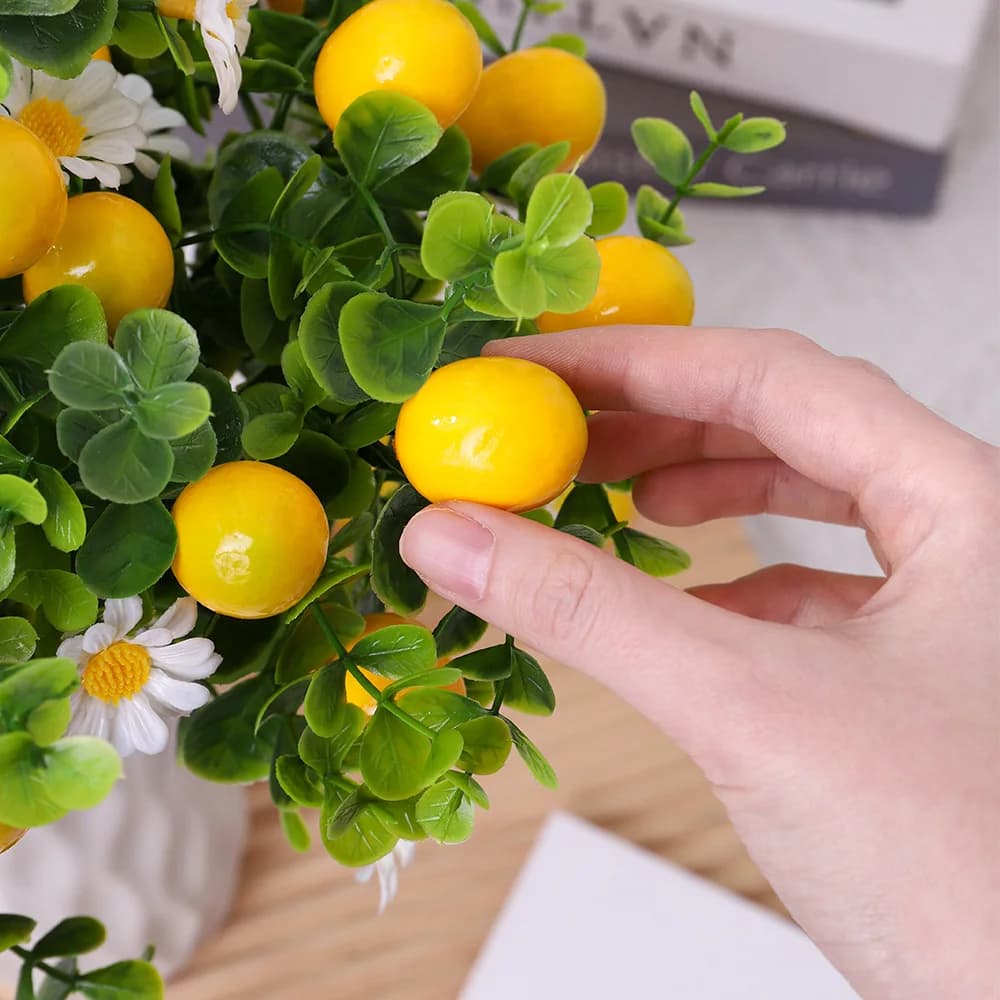 Branche de fleurs artificielles en eucalyptus citronné de 30 cm pour la décoration de la maison, la décoration de mariage, les décorations de jardin extérieur, les bouquets
