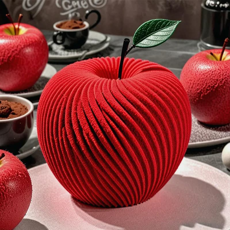 Moule à gâteau en Mousse de pomme en spirale