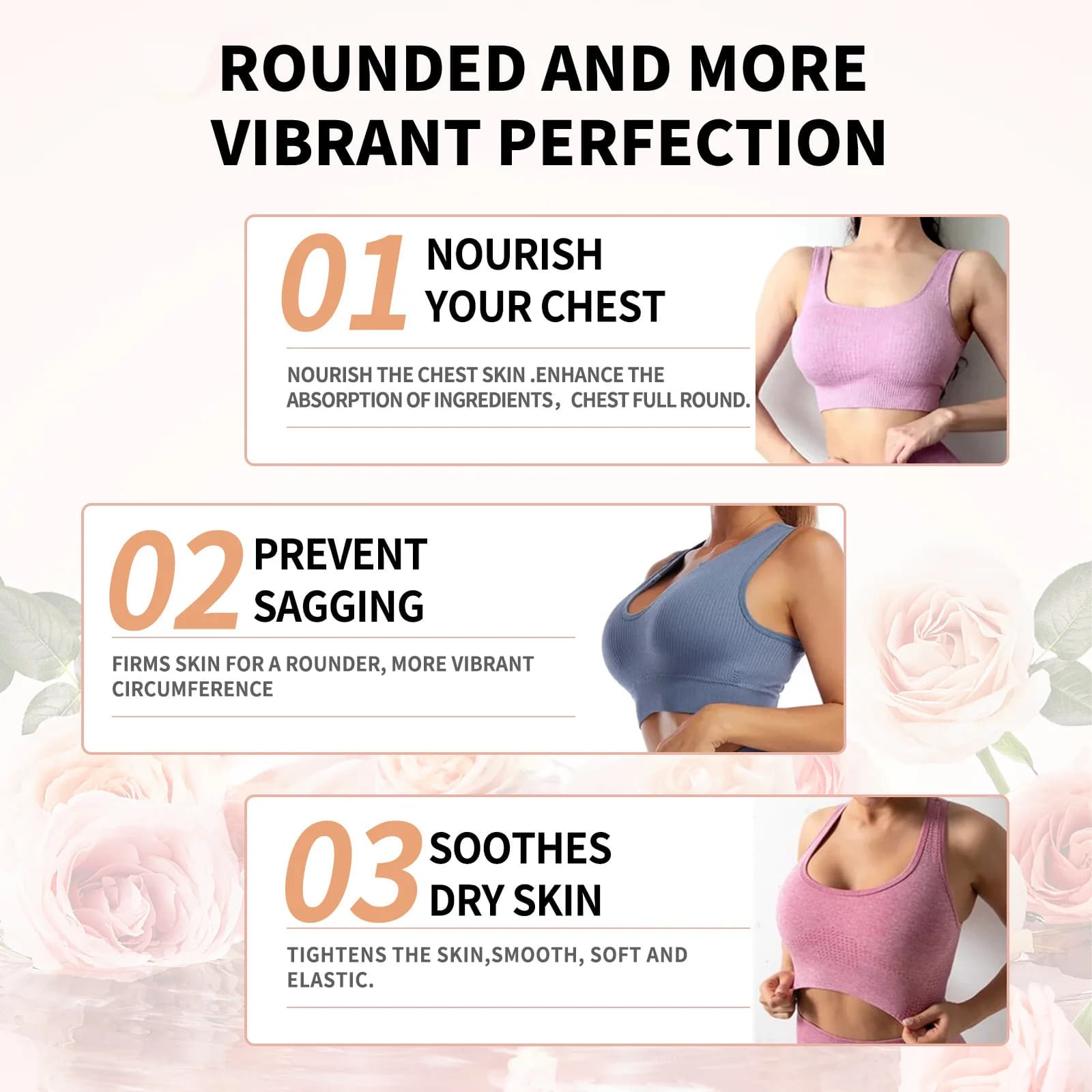 Huile essentielle de rose pour les seins