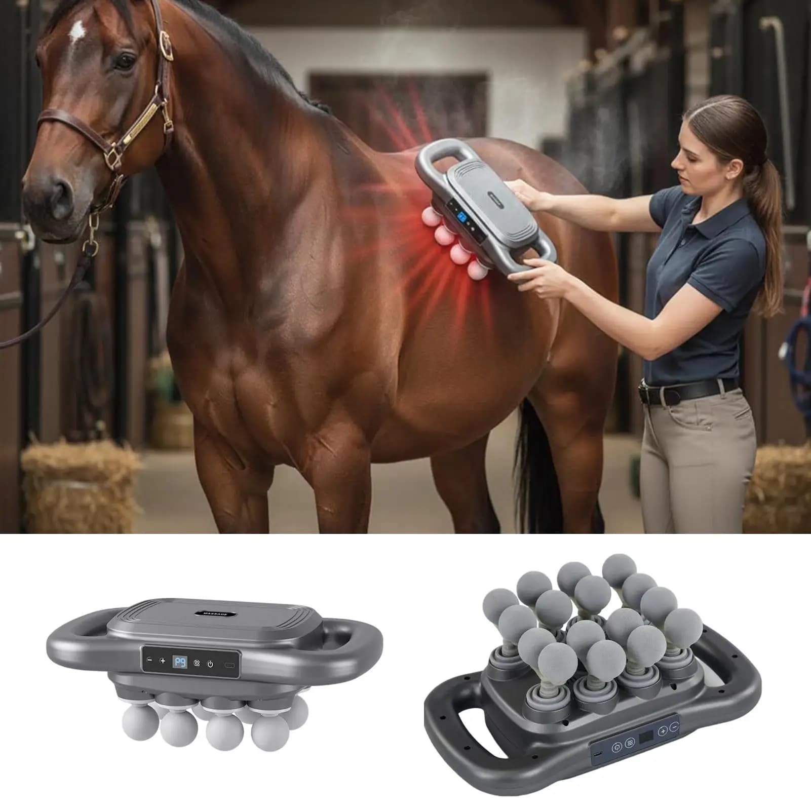 Outil de massage pour chevaux