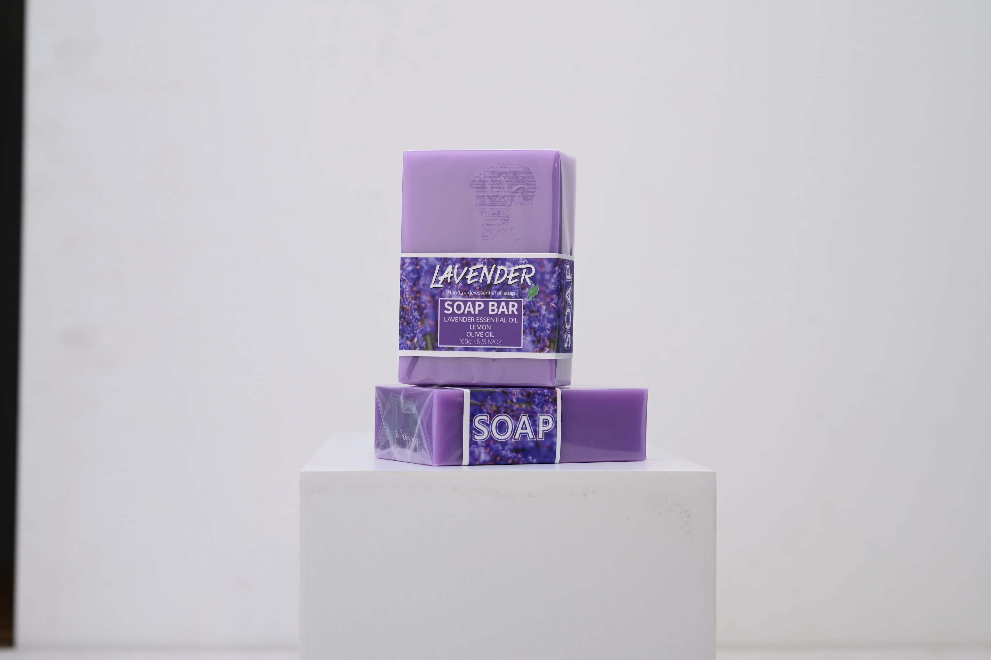 100g huile de lavande fait à la main glycérine barre de savon corps visage