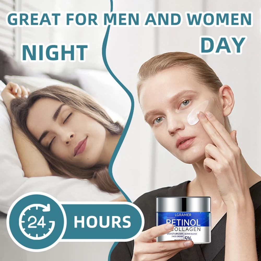 Crème anti-rides au rétinol, Anti-âge, raffermissant, estompe les ridules, blanchissant, hydratant, éclaircissant, soins pour la peau, cosmétique