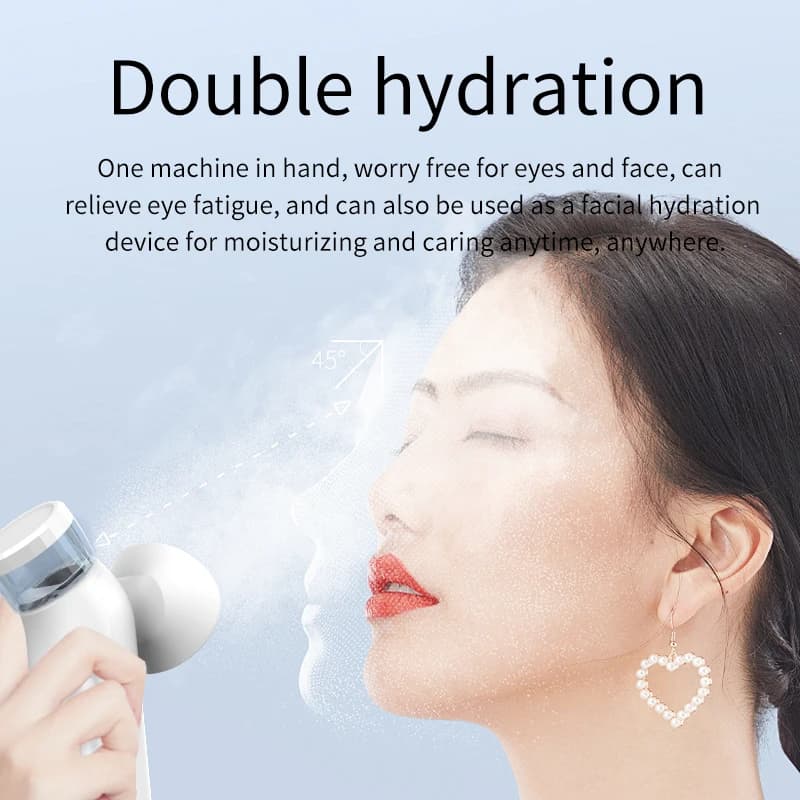 Pulvérisateur de brume à vapeur pour les yeux, compresse chaude et froide, Nano Portable, Instrument hydratant, soulage la Fatigue oculaire, beauté des yeux