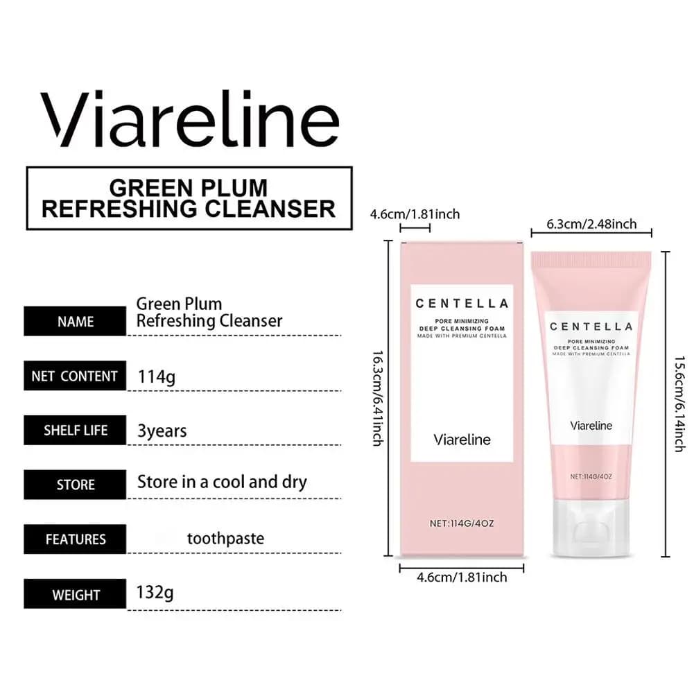 Centella Asiatica barrière réparation nettoyant nettoyage en profondeur pores rétrécissement contrôle de l'huile apaisant hydratant visage mousse soins de la peau