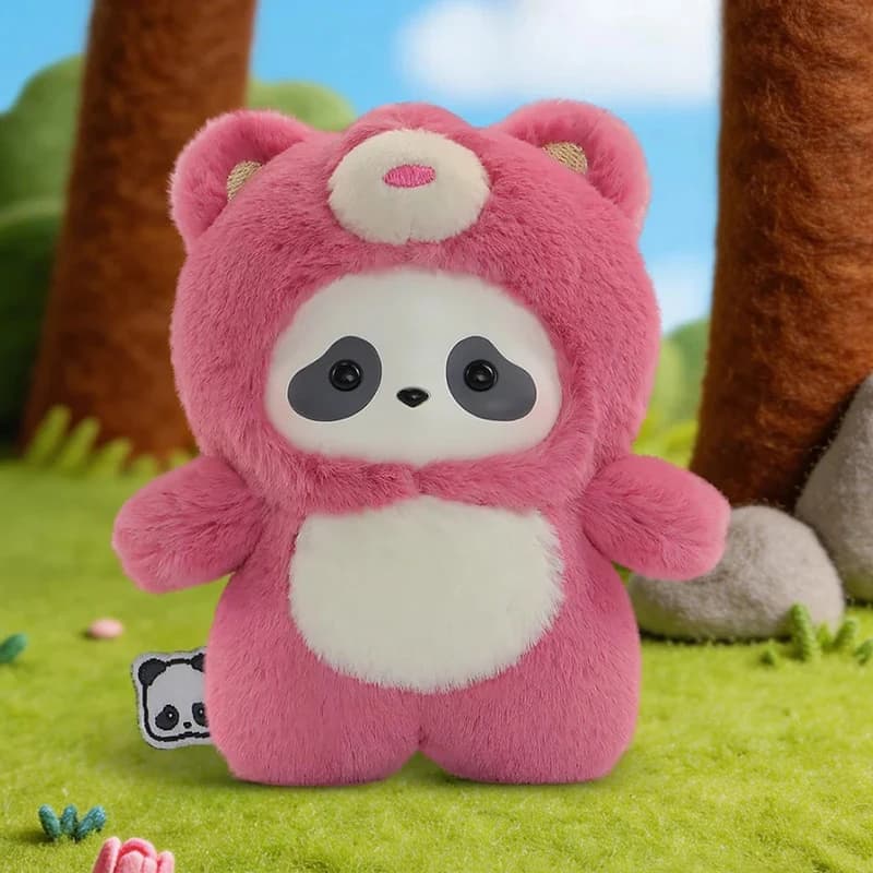 Panda Roll The Zoo In Hands Series Blind Box – Boîte Surprise en Vinyle Peluche Panda Mignon – Sac Surprise Animaux Kawaii – Pendentifs Décoratifs pour Sac – Jouets Blindbox