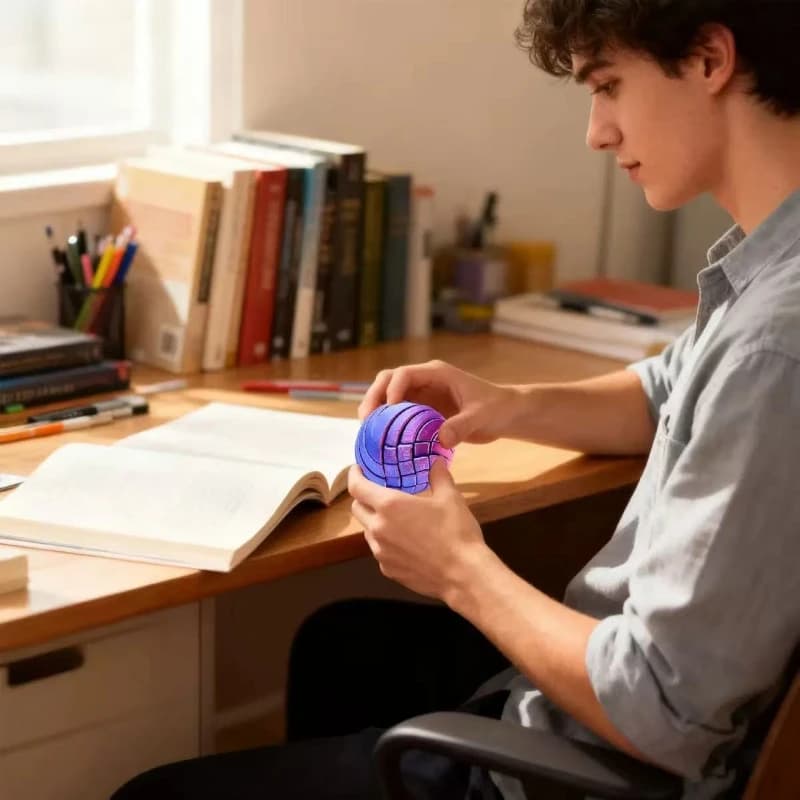 Boule imprimée en 3D, sphère torsadée, équipement de déformation circulaire, boule à flux liquide, conception rotative, balles de soulagement de l'anxiété pour enfants et adultes