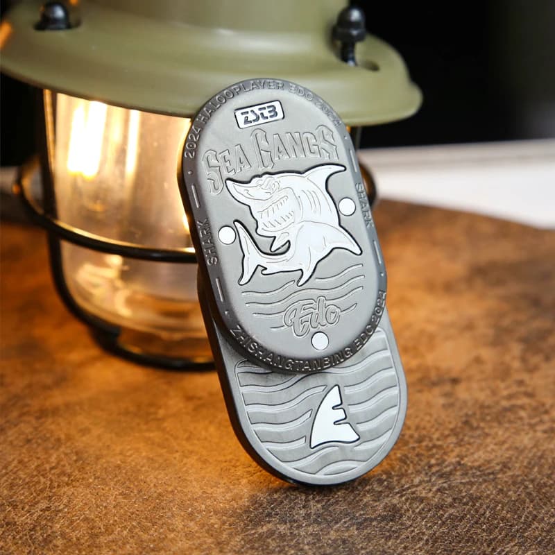 Shark EDC Fidget Slider Portable mécanique Fidget jouets TDAH Focus jouet adulte soulagement du Stress Relaxation jouet adultes cadeau