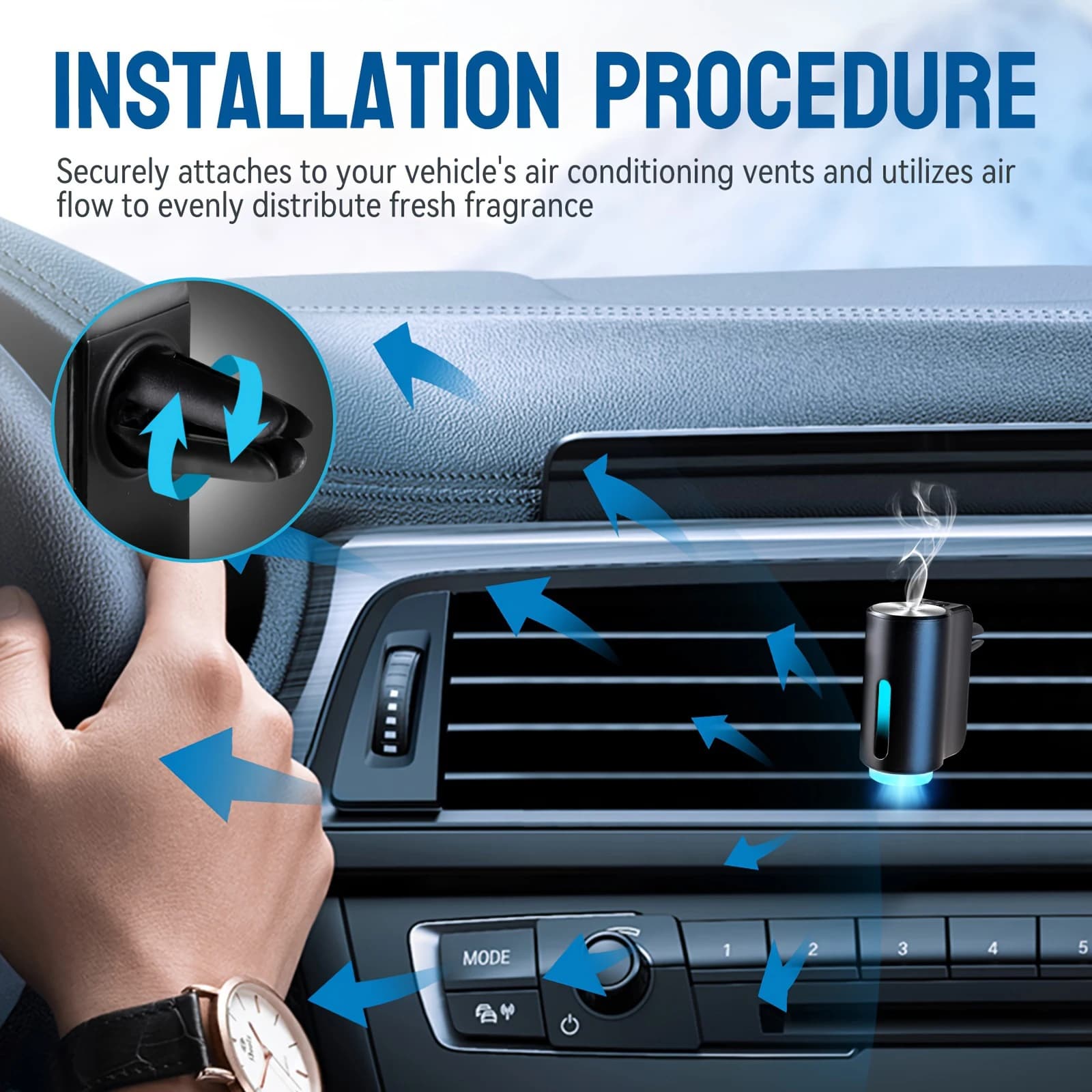 Diffuseur Purificateur d'Air pour Voiture