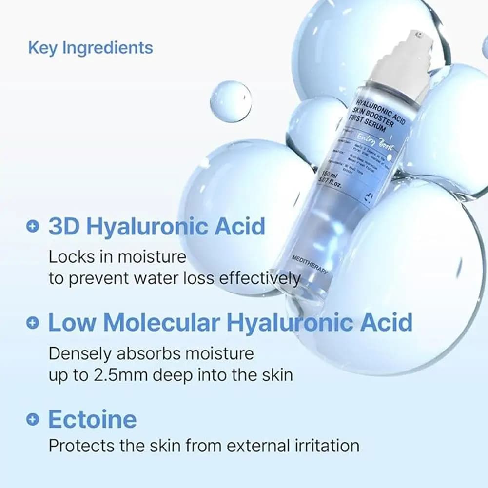 Sérum Booster Cutané Meditherapy : Hydratation Profonde, Réparation de la Barrière Cutanée, Anti-Sécheresse, Apaise les Rougeurs et la Sensibilité