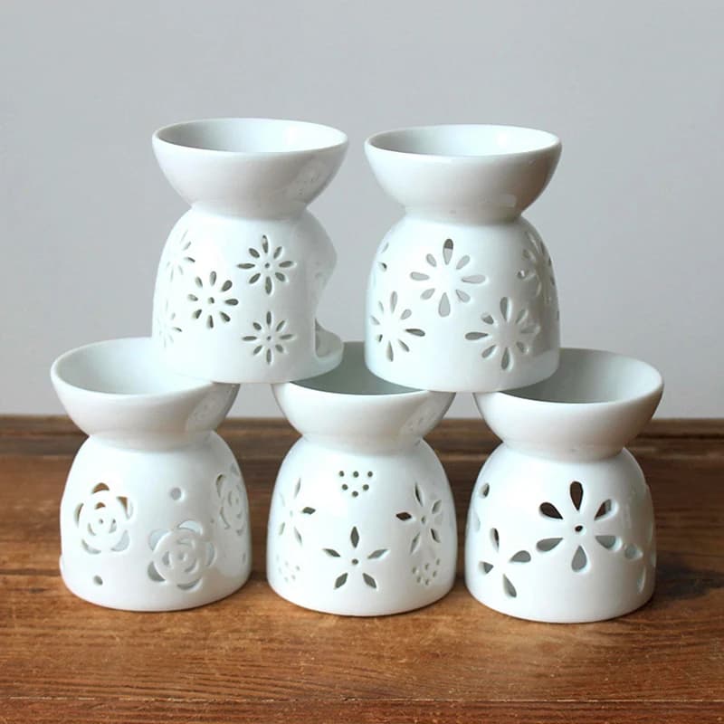 Brûleur d'arôme artisanal en céramique fait à la main