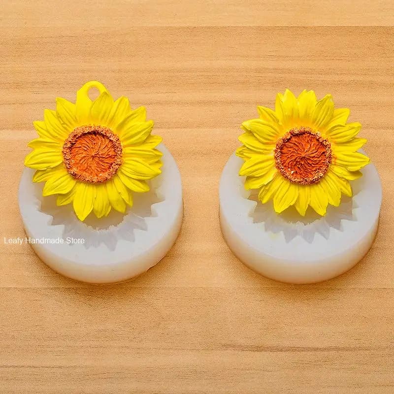 Moule en silicone tournesol Regina pour décoration de gâteau au chocolat, bricolage, chrysanthème, bougie d'aromathérapie, gypse