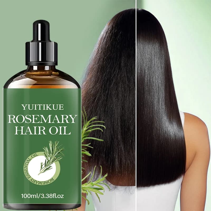 Huile capillaire à la  romarin YUITIKUE, 100 ml, huile essentielle naturelle pour le cuir chevelu et les soins capillaires, traitement nourrissant