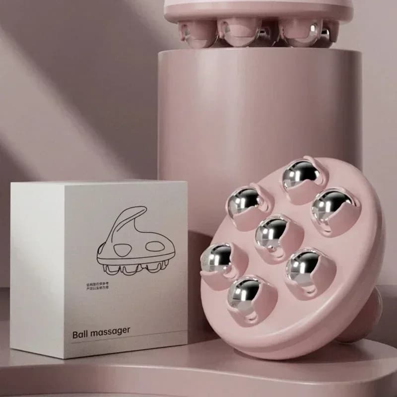 Masseur à billes à roulettes, Massage multifonctionnel, 7 perles, thérapie professionnelle, Portable, beau Instrument de Massage pour soins de santé