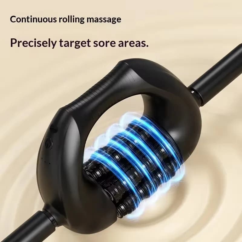 Masseur électrique à rouleaux rechargeable sans fil pour la relaxation musculaire, outil de massage profond des tissus pour soulager les douleurs aux pieds, aux mollets et aux jambes